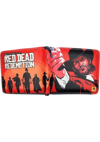 YM1922810 Stili Sıcak Oyun Red Dead Redemption 2 Cüzdan Erkek ve Öğrencinin Kartlıklı Kısa Çanta Fermuarlı Kese (Yurt Dışından)