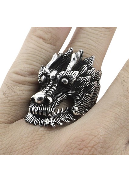 Erkek Yüzük Gümüş 925 Motorcu Ejderha fiyatları