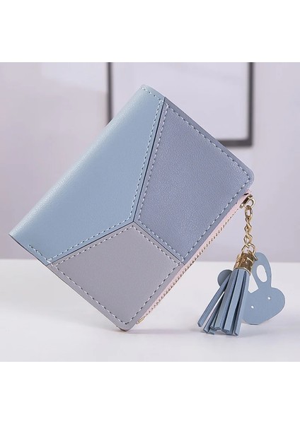 Siyah Stil Yeni Varış Cüzdan Kısa Kadın Cüzdanları Fermuarlı Çanta Patchwork Moda Panelli Cüzdanlar Trendy Bozuk Para Cüzdanı Kart Sahibinin Deri (Yurt Dışından)