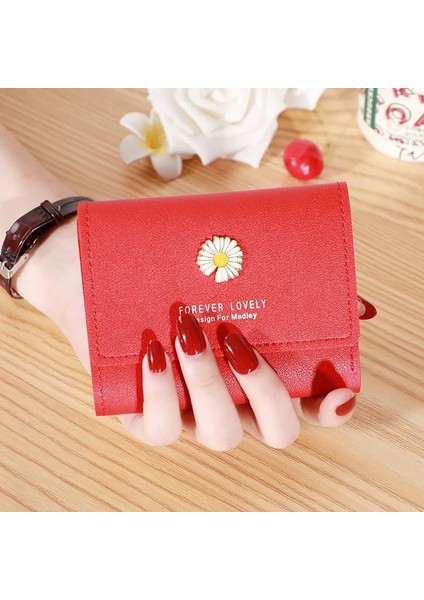 Kraliyet Mavisi 01 Stili 2021 Yeni Kadın Cüzdan Papatya Kısa Küçük Üç Katlı El Yapımı Cüzdan Çok Kartlı Kartlık Bozuk Para Cüzdanı Lüks Tasarımcı Cüzdan (Yurt Dışından) indirimleri