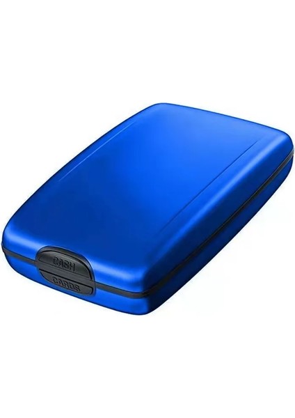 Mavi Stil Erkekler Metal Akıllı Kart Sahibinin Banka Kartı Engelleme Hard Case Kısa Cüzdan Erkek Kredi Kartı Rfıd Güvenli Hırsızlığa Karşı Tarama Korumak (Yurt Dışından)
