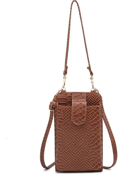 S-Kahverengi Stil 2021 New Ins Sıcak Telefon Crossbody Çanta Python Desen 2 Deri Kayış Çanta El Çantaları Tasarımcı Telefon Çanta Çok Işlevli Cüzdan (Yurt Dışından)