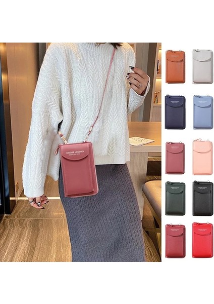 Stil4-Siyah Stil Cüzdan Kadın Çapraz Pu Çok Fonksiyonlu Cep Telefonu El Çantası Bayan Çanta Büyük Kapasiteli Seyahat Kartı Sahibi Pasaport Kapağı (Yurt Dışından) fırsatları