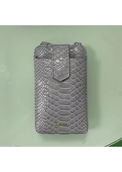Promosyon-S-Gri Stili 2021 New Ins Sıcak Telefon Crossbody Çanta Python Desen 2 Deri Kayış Çanta El Çantaları Tasarımcı Telefon Çanta Çok Işlevli Cüzdan (Yurt Dışından)