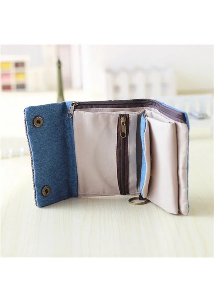Açıkmavi Tarzı 2020 Kadın Pamuklu Kumaş Kısa Cüzdan Kadın Için Büyük Kapasiteli Bozuk Para Cüzdanı Kartlık Bayanlar Çok Fonksiyonlu Erkek Çanta Carteira (Yurt Dışından) modelleri
