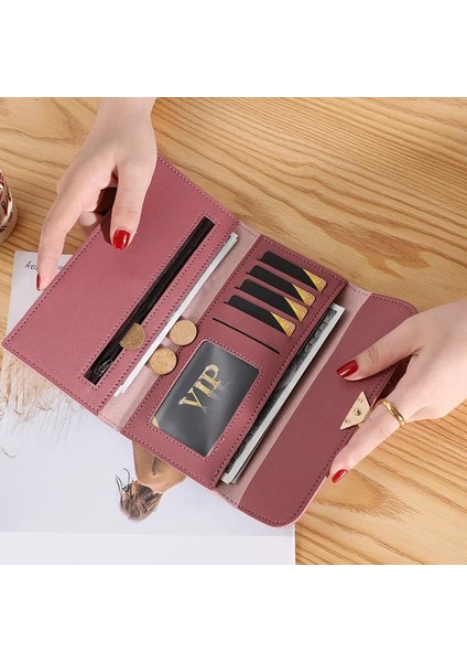 Pembe Stil Kadınlar Uzun Cüzdanlar Cüzdanlar Lüks Aşk Kalp Cüzdan Bayanlar Için Kız Para Cebi Kart Sahibinin Kadın Cüzdanları Telefon Debriyaj Çantası (Yurt Dışından) fırsatları