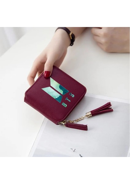 No.4 Tarzı Kpop Erkek Grupları Bangtan Cüzdan A.r.m.y Hediye Püskül Fermuarlı Cep Değişim Çanta Jın Suga J Hope Jımın V Jungkook Güzel Para Çantası (Yurt Dışından)