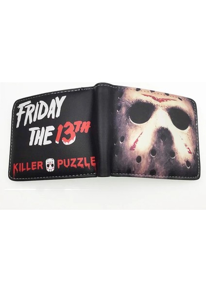 Ben Stil Karikatür Kısa Cüzdan Chucky Çanta ile Kredi Kartı Sahibi Erkek Cüzdan Siyah Cuma Sokak Stili Çok Fonksiyonlu Para Çantası (Yurt Dışından) fırsatları