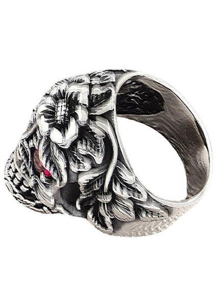 Erkek Yüzük Gümüş 925 Motorcu Kurukafa modelleri