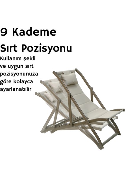 Stern Alüminyum Katlanır Şezlong modelleri