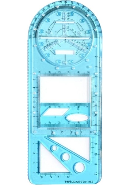 Cz3 Tarzı Çok Fonksiyonlu Geometrik Cetvel Şeffaf Çizim Şablonu Döndürülebilir Matematik Ölçüm Cetvelleri Öğrenciler Okul Ofis Malzemeleri (Yurt Dışından)