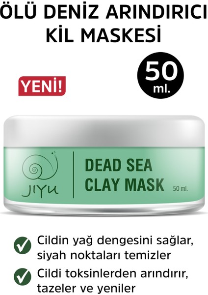 Doğal Siyah Nokta ve Akne Karşıtı Gözenek Sıkılaştırıcı Kil Maskesi 50 Ml.