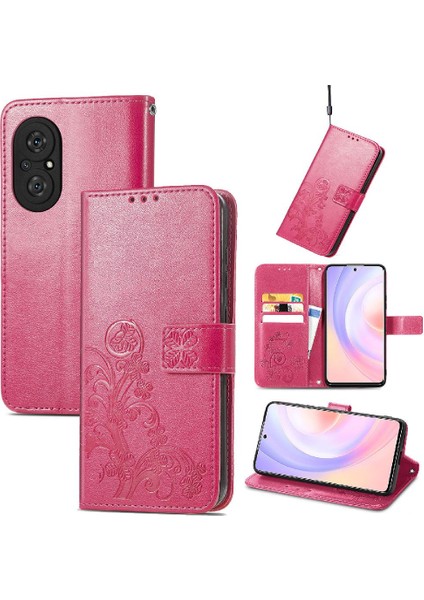 Huawei Onur 50SE Flip Kapak Kılıf Için Kılıf Zarif Iş Dört (Yurt Dışından) fiyatları