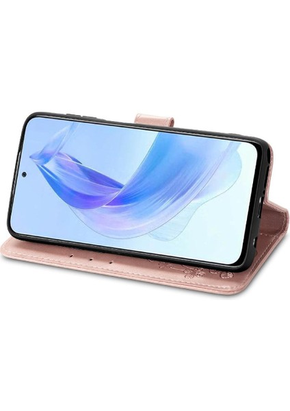 Huawei Onur Için Kılıf 90 Lite Kısa Kayış Dört Yapraklı Yonca Deri Kılıf (Yurt Dışından) modelleri