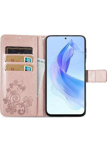Huawei Onur Için Kılıf 90 Lite Kısa Kayış Dört Yapraklı Yonca Deri Kılıf (Yurt Dışından) fırsatları