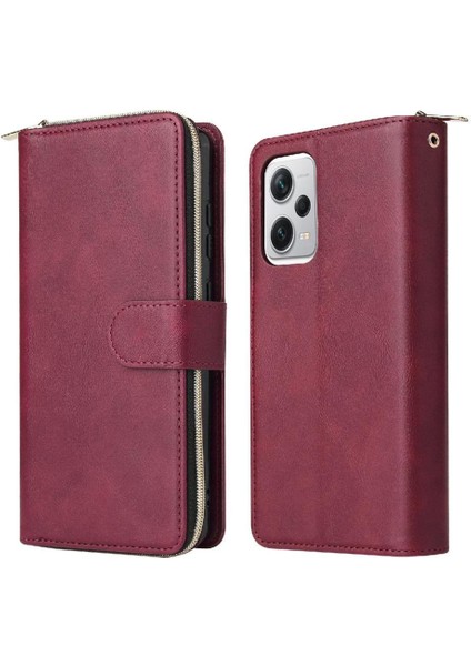 Xiaomi Redmi Not 12 Pro Artı Fermuar Cep Cüzdan Kılıf 9 (Yurt Dışından)