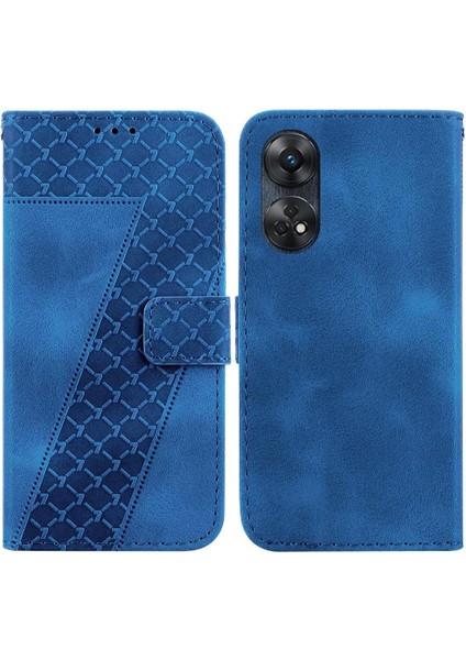 Telefon Kılıfı Için Oppo Oppo 8t 4g Kart Yuvası Fonksiyonu Pu Deri Kabartmalı Flip (Yurt Dışından)