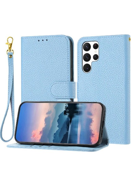 Samsung Galaxy S23 Ultra Pu Deri Cüzdan Kart Yuvaları Tutucu Için Telefon Kılıfı (Yurt Dışından)