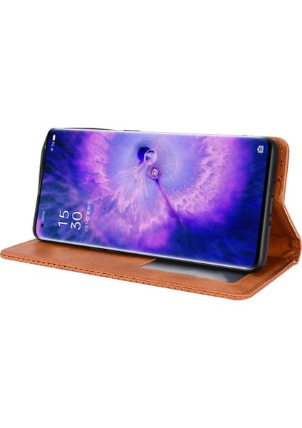 Oppo Bulmak Için Kılıf X5 5g Cüzdan Manyetik Kapatma Pu Deri (Yurt Dışından)