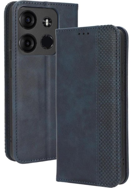 Tecno Spark Go 2023 Manyetik Kapatma Cüzdan Pu Deri Için Kılıf (Yurt Dışından)