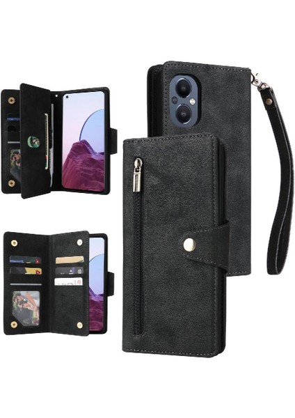 Oneplus Nord N20 5g Kart Tutucu Fermuar Cüzdan Kapak Manyetik (Yurt Dışından)
