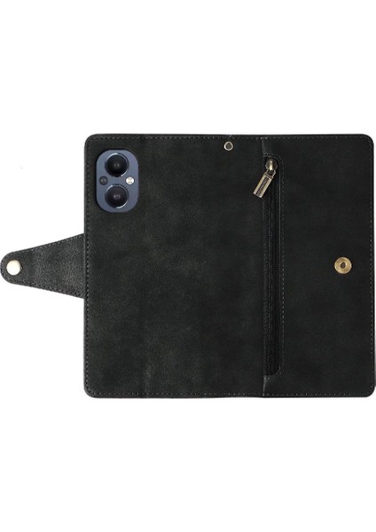 Oneplus Nord N20 5g Kart Tutucu Fermuar Cüzdan Kapak Manyetik (Yurt Dışından)