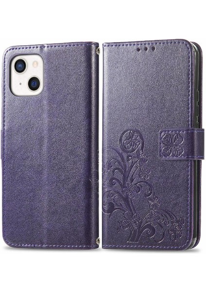 Iphone 13 Için Kılıf Mini Zarif Iş Kapak Kapak Kısa Kayış Dört (Yurt Dışından)