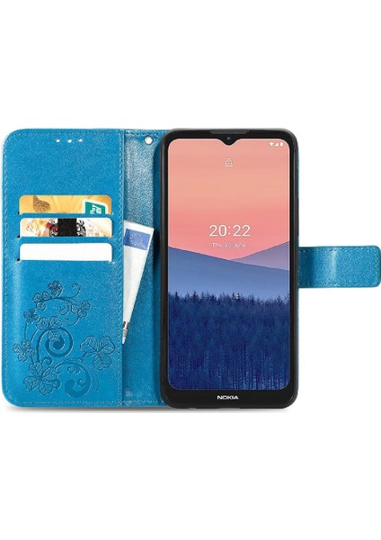 Nokia C21 Kılıf Için Kılıf Zarif Iş Dört Yapraklı Yonca Flip (Yurt Dışından) fırsatları