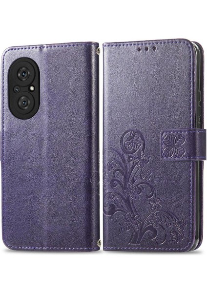 Huawei Onur 50SE Flip Kapak Kılıf Için Kılıf Zarif Iş Dört (Yurt Dışından)
