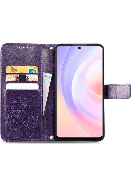 Huawei Onur 50SE Flip Kapak Kılıf Için Kılıf Zarif Iş Dört (Yurt Dışından) fırsatları