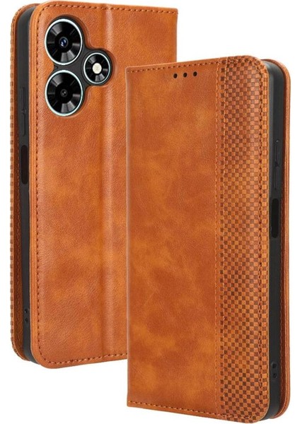 Infinix Sıcak 30 Oynamak Için Kılıf Manyetik Kapatma Cüzdan Pu Deri (Yurt Dışından)
