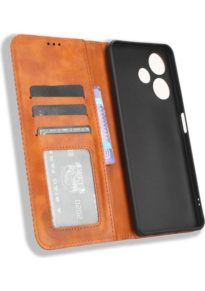 Infinix Sıcak 30 Oynamak Için Kılıf Manyetik Kapatma Cüzdan Pu Deri (Yurt Dışından)