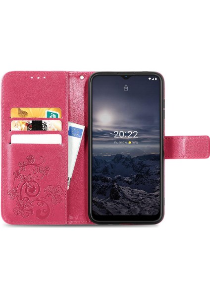 Nokia G21 Kısa Kayış Dört Yapraklı Yonca Flip Kapak Kılıf (Yurt Dışından) fırsatları