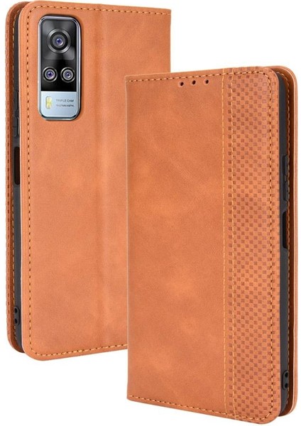 Vivo Y51/VIVO 1A Pu Deri Manyetik Kapatma Cüzdan Için Kılıf (Yurt Dışından) modelleri
