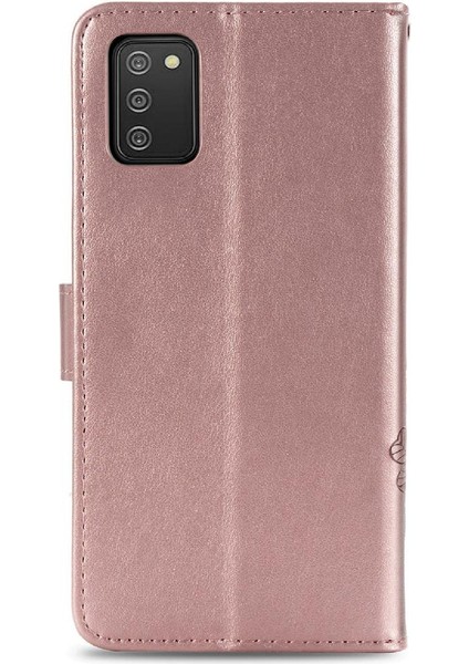 Samsung Galaxy A02S Flip Kapak Kılıf Için Kılıf Kısa Kayış Zarif (Yurt Dışından)