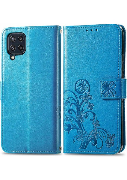 Samsung Galaxy M32 Flip Kapak Kılıf Için Kılıf Kısa Kayış Zarif (Yurt Dışından)