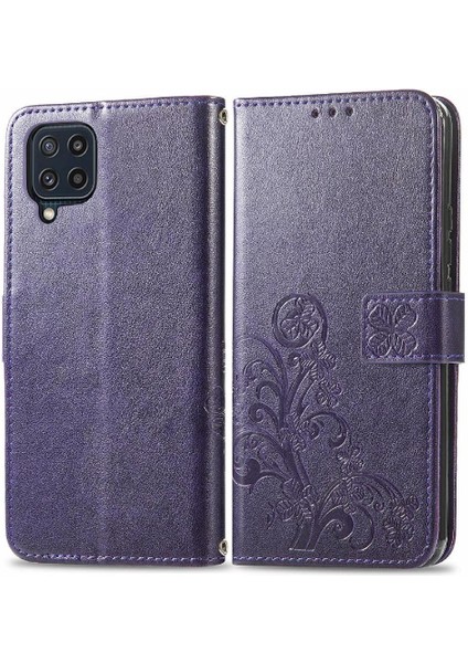 Samsung Galaxy M32 Flip Kapak Kılıf Için Kılıf Kısa Kayış Zarif (Yurt Dışından)