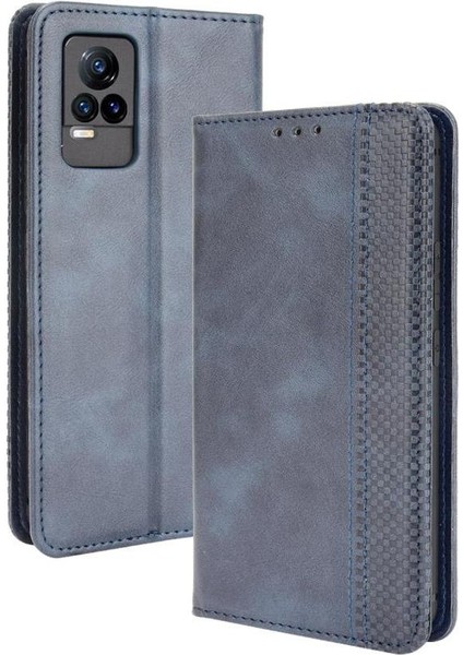 Vivo V21E 4g Pu Deri Manyetik Kapatma Cüzdan Için Kılıf (Yurt Dışından)