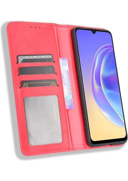 Vivo V21E 5g Manyetik Kapatma Pu Deri Cüzdan Için Kılıf (Yurt Dışından) indirimleri