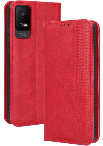 Tcl Iyon x Cüzdan Pu Deri Manyetik Kapatma Için Kılıf (Yurt Dışından)