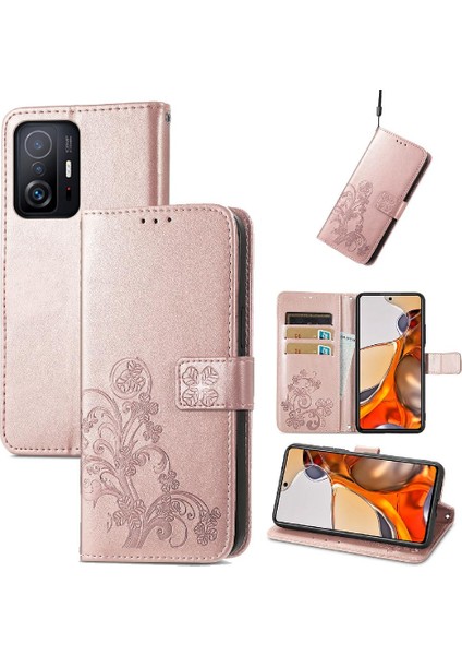 Xiaomi 11T/11T Pro Kısa Kayış Zarif Iş Çevirme Kapağı (Yurt Dışından) modelleri