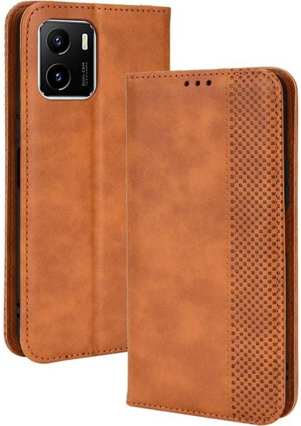 Vivo Y15S/Y15A Manyetik Kapatma Pu Deri Cüzdan Için Kılıf (Yurt Dışından)