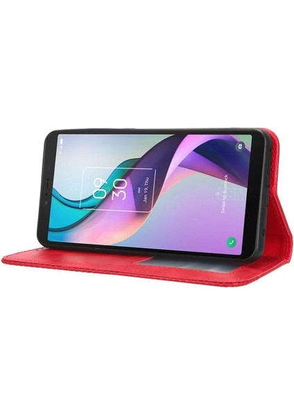 Tcl Iyon x Cüzdan Pu Deri Manyetik Kapatma Için Kılıf (Yurt Dışından)