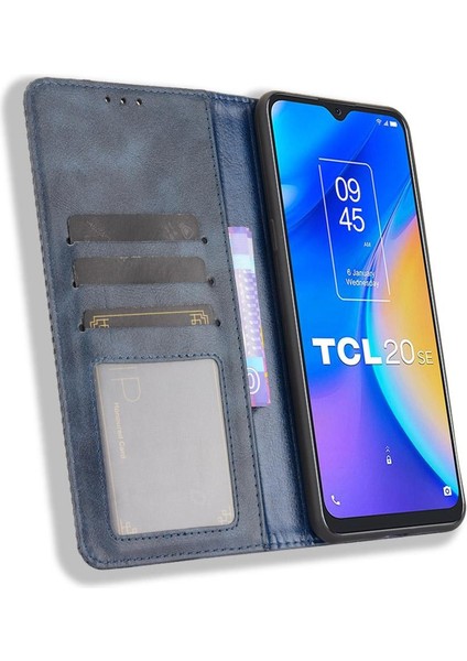 Tcl 20 Se Manyetik Kapatma Cüzdan Pu Deri Için Kılıf (Yurt Dışından)