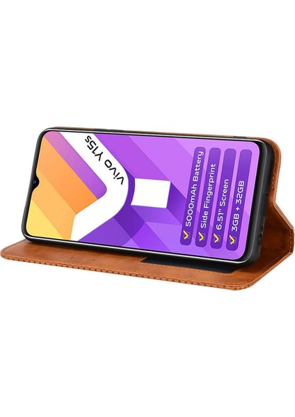 Vivo Y15S/Y15A Manyetik Kapatma Pu Deri Cüzdan Için Kılıf (Yurt Dışından) fırsatları