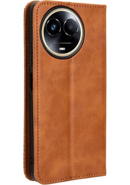 Realme 11 5g Cüzdan Pu Deri Manyetik Kapatma Için Kılıf (Yurt Dışından)