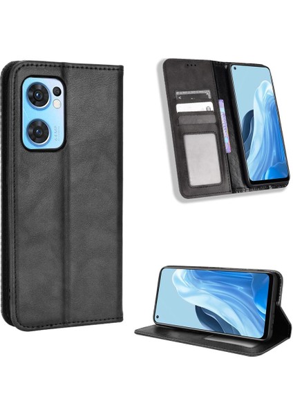 Oppo Oppo 7 5g Manyetik Kapatma Pu Deri Cüzdan Için Kılıf (Yurt Dışından)