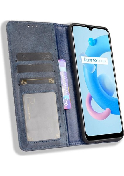Realme C11/C20/C20A Pu Deri Cüzdan Manyetik Kapatma Için Kılıf (Yurt Dışından) modelleri