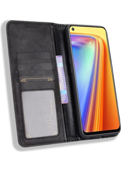 Realme 7 Cüzdan Pu Deri Manyetik Kapatma Için Kılıf (Yurt Dışından) fırsatları