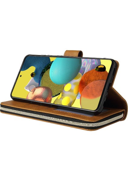 Samsung Galaxy A52 5G/A52S Cüzdan Durumda 9 Kart Yuvaları ile Flip (Yurt Dışından)